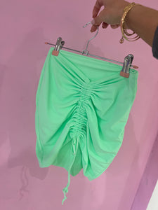 Ready to ship-  mint ruched skirt size 8