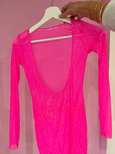 Sample - pink scoop dress size 8
