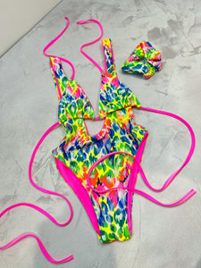 Spagetti swimsuit - Rainbow Lepard @ebcswim